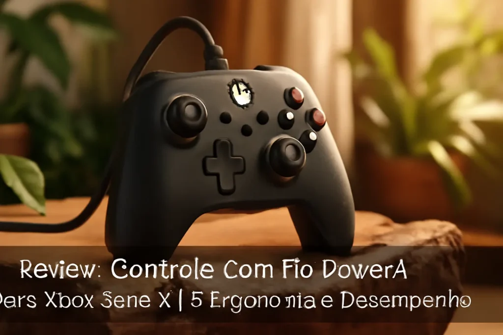 Controle com Fio Power A para Xbox Série X | S: Ergonomia e Desempenho