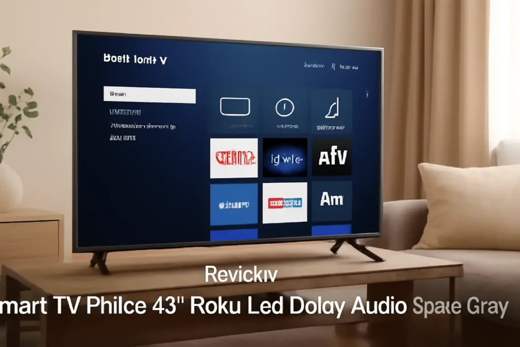 Smart TV Philco 43” Roku Led Dolby Áudio Space Gray PTV43VA4REGB