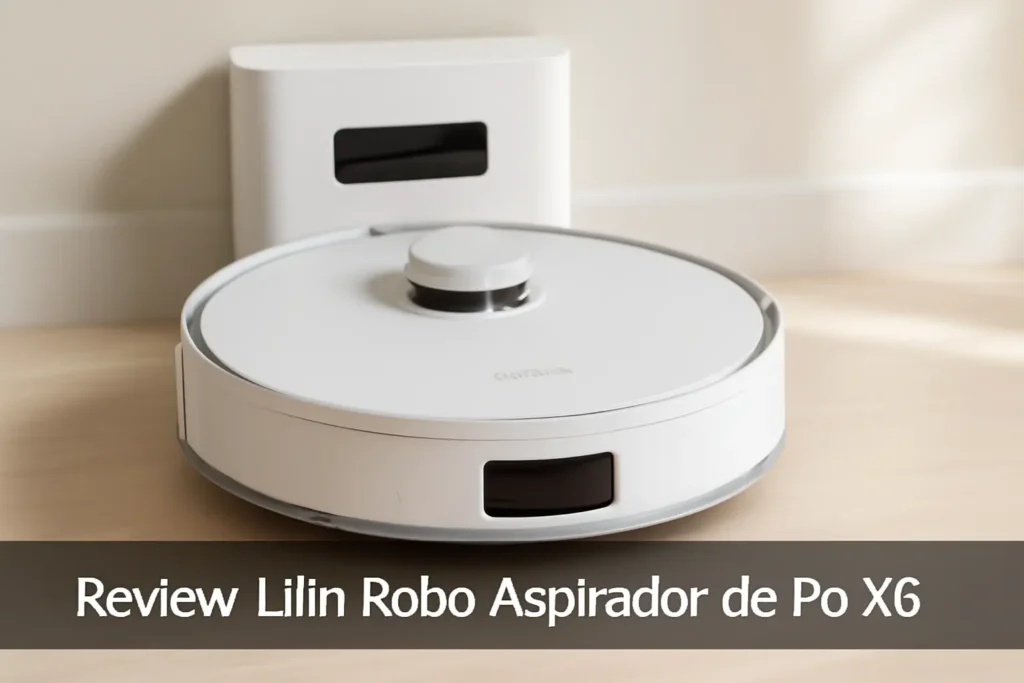 Lilin Robô Aspirador de Pó X6: Navegação LIDAR, Tanque de Água Integrado e Recarga Automática
