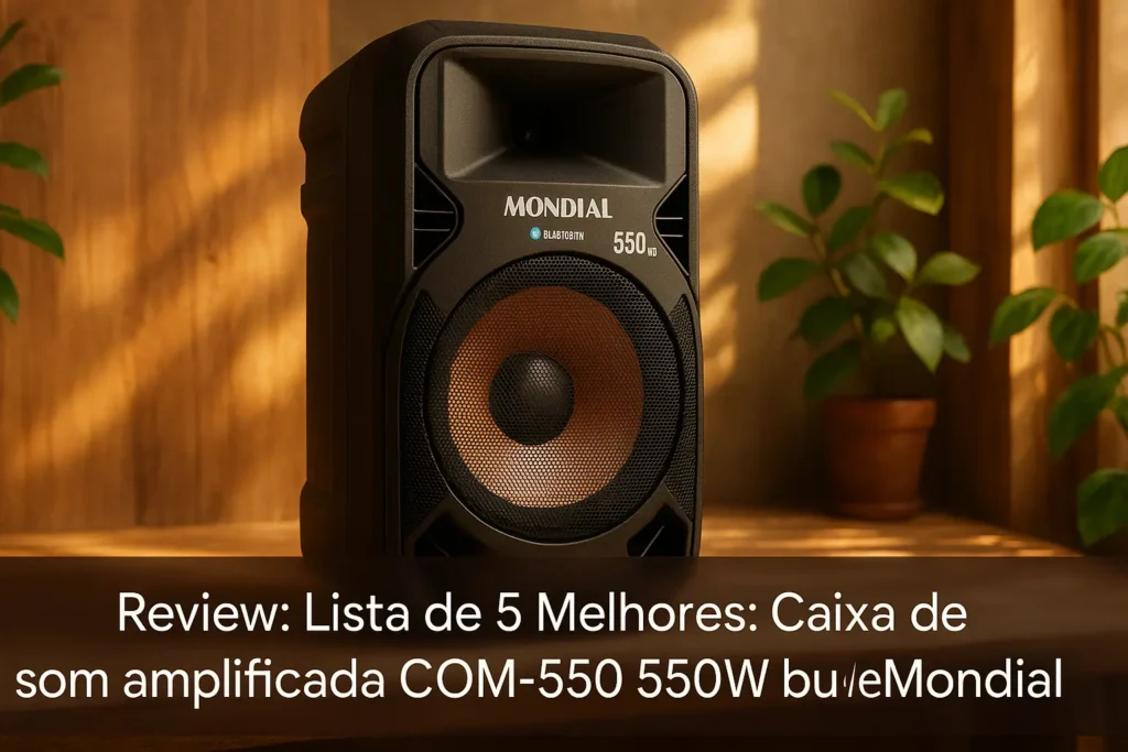 Lista de 5 Melhores: Caixa de som amplificada com-550 550w bluetooth Mondial