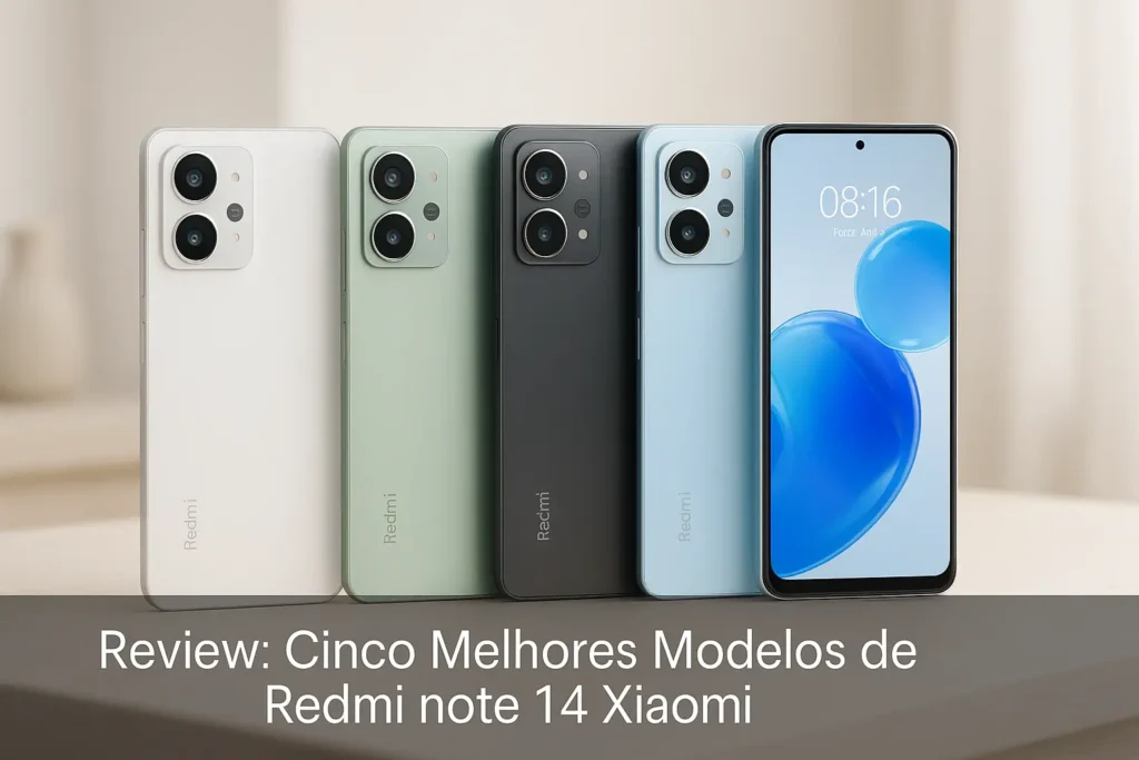 Cinco Melhores Modelos de Redmi note 14 Xiaomi