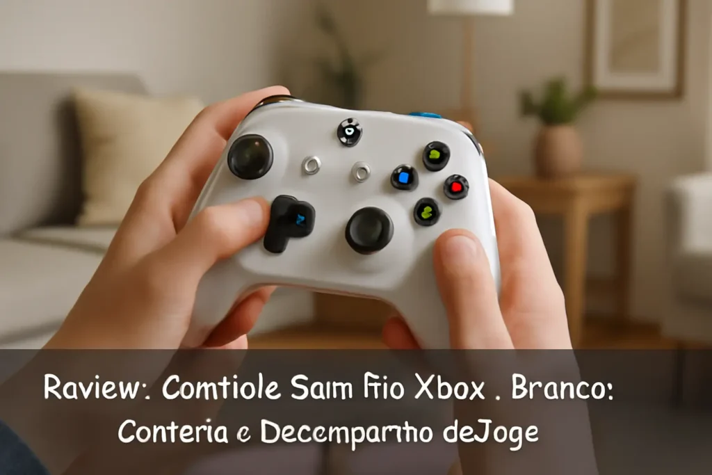 Controle Sem Fio Xbox - Branco: Conforto e Desempenho de Jogo