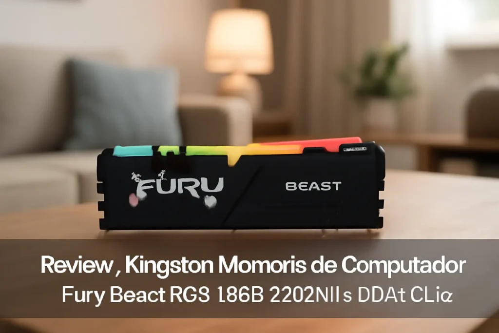 Kingston Memória de Computador Fury Beast RGB 16GB 3200MT/s DDR4 CL16