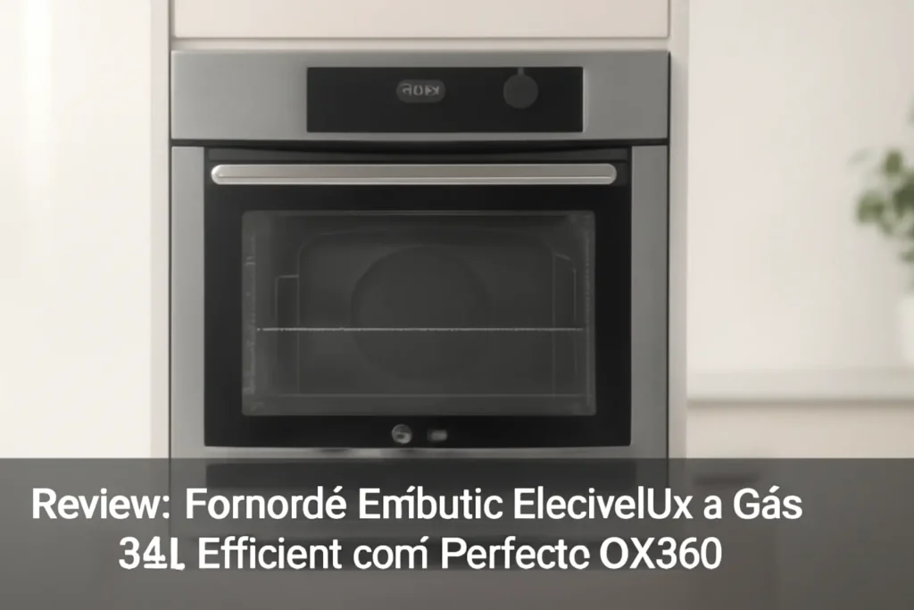Forno de Embutir Electrolux a Gás 80L Efficient com PerfectCook360