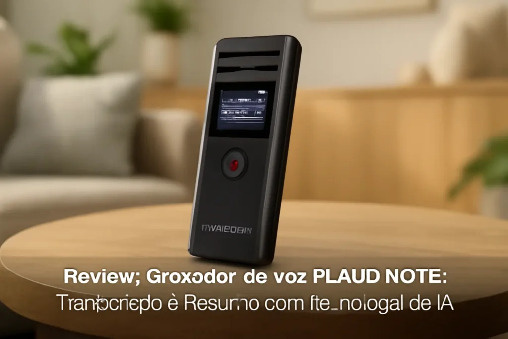 Gravador de Voz PLAUD NOTE: Transcrição e Resumo com Tecnologia de IA