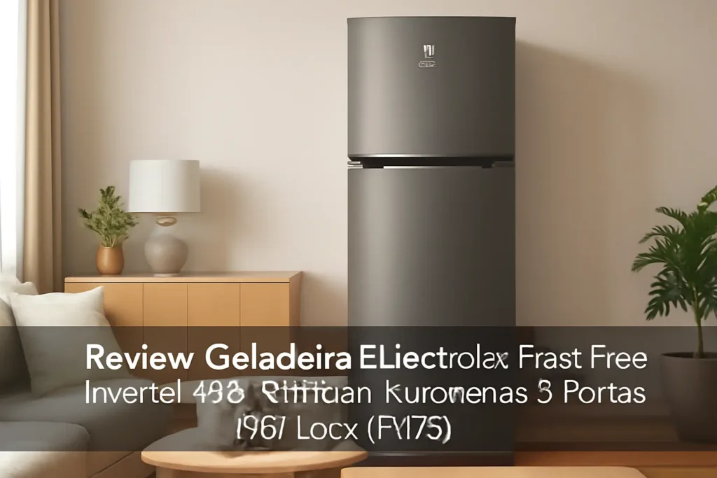 Geladeira Electrolux Frost Free Inverter 480L Efficient AutoSense 3 Portas Inox Look (IM7S) 127V