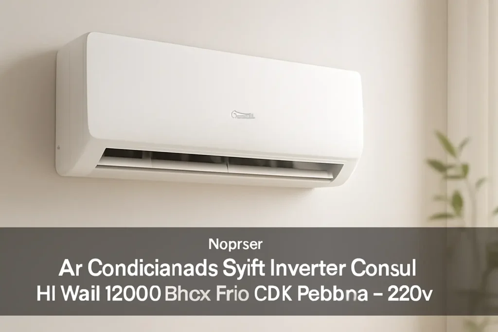 Ar Condicionado Split Inverter Consul Hi Wall 12000 Btus Frio Cbk12ebbna - 220v: Eficiência e Conforto para sua Casa