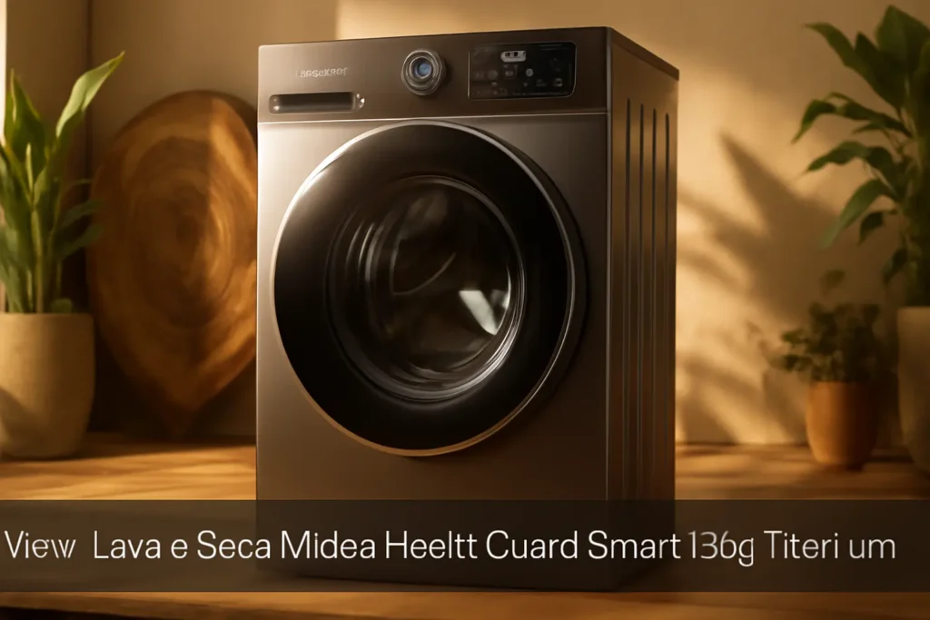 Lava e Seca Midea HealthGuard Smart 13kg Titanium 220V: Potência e Tecnologia para Seu Lar