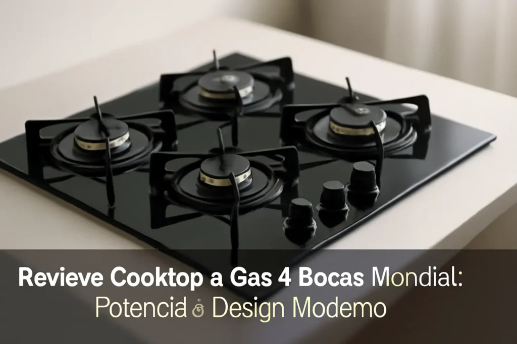 Cooktop a Gás 4 Bocas Mondial: Potência e Design Moderno