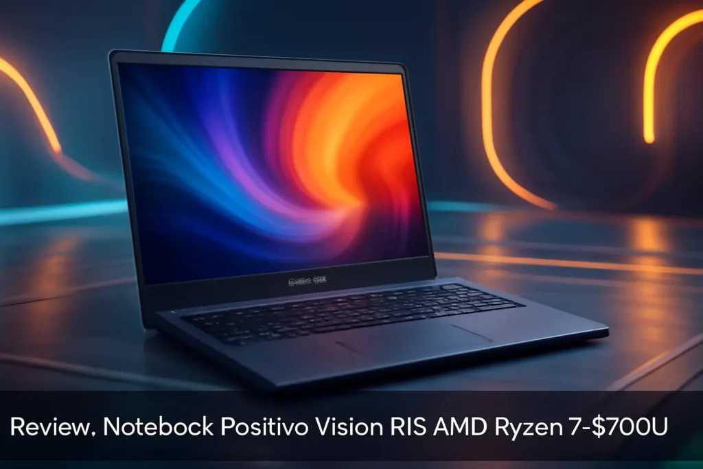 Notebook Positivo Vision R15 AMD® Ryzen 7-5700U: Desempenho e Conectividade
