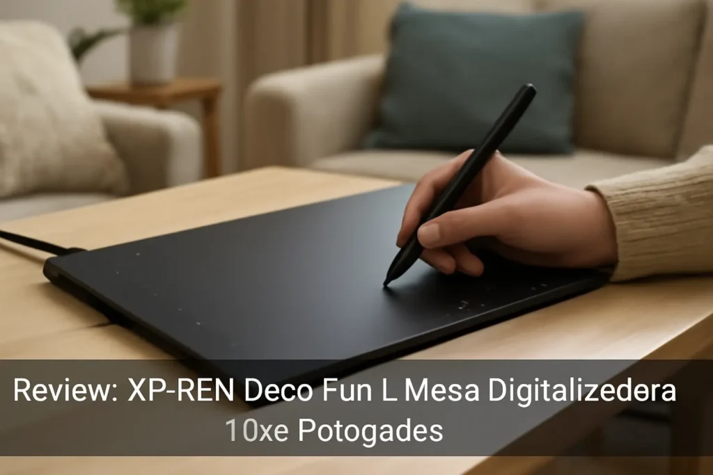 XP-PEN Deco Fun L Mesa Digitalizadora 10x6 Polegadas: Desempenho e Precisão para Criadores Digitais