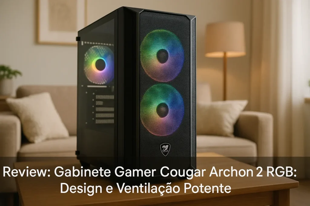Gabinete Gamer Cougar Archon 2 RGB: Design e Ventilação Potente