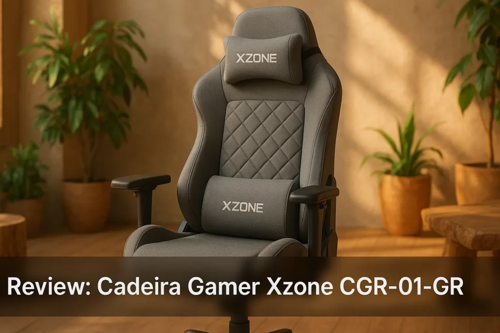 Cadeira Gamer Xzone CGR-01-GR une conforto e design ergonômico