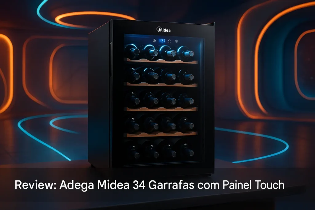 Adega Midea 34 Garrafas com Painel Touch