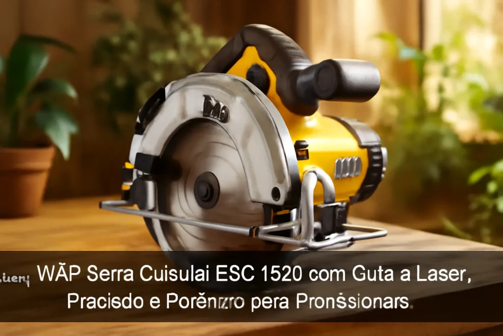 WAP Serra de Circular ESC 1500 com Guia a Laser: Precisão e Potência para Profissionais
