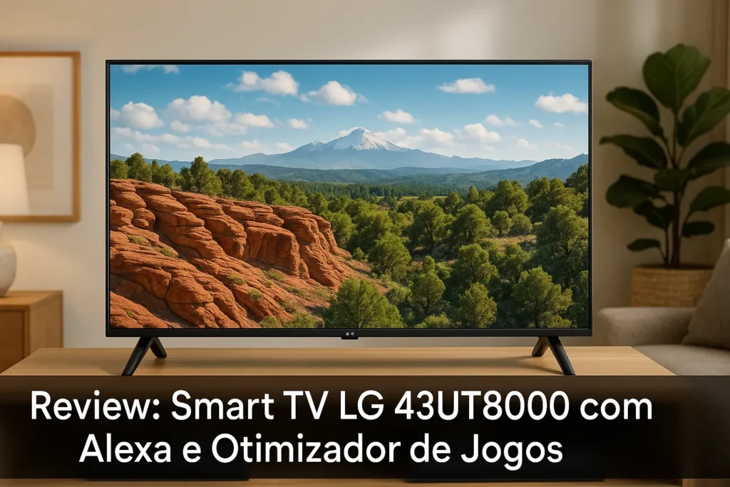 Smart TV LG 43UT8000 com Alexa e Otimizador de Jogos
