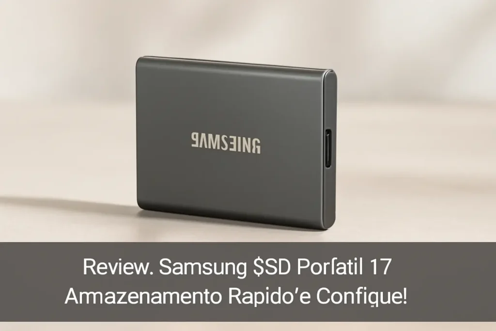 Samsung SSD Portátil T7: Armazenamento Rápido e Confiável