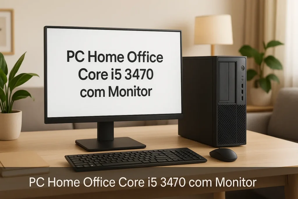 PC Home Office Core i5 3470 com Monitor: Eficiência e Economia