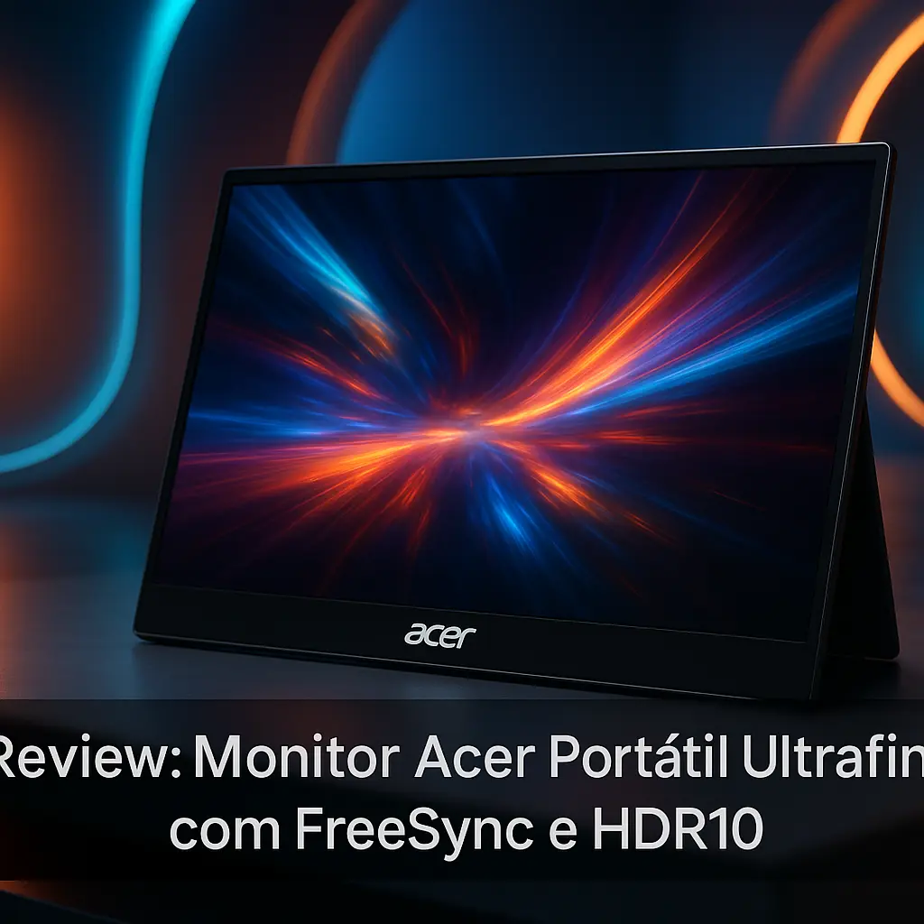 Monitor Acer Portátil Ultrafino com FreeSync e HDR10