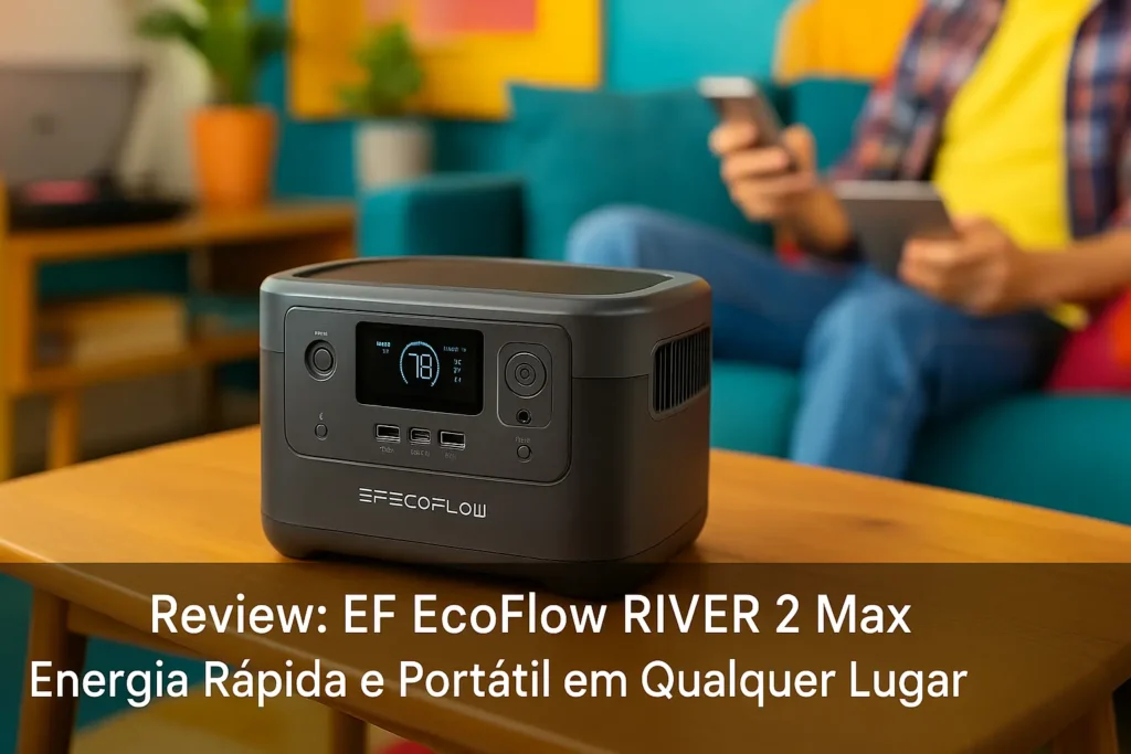 EF ECOFLOW RIVER 2 Max: Energia Rápida e Portátil em Qualquer Lugar