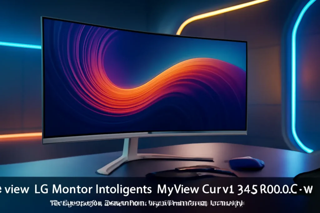 LG Monitor Inteligente MyView Curvo 34SR60QC-W: Desempenho e Conectividade para Trabalhar e Jogar