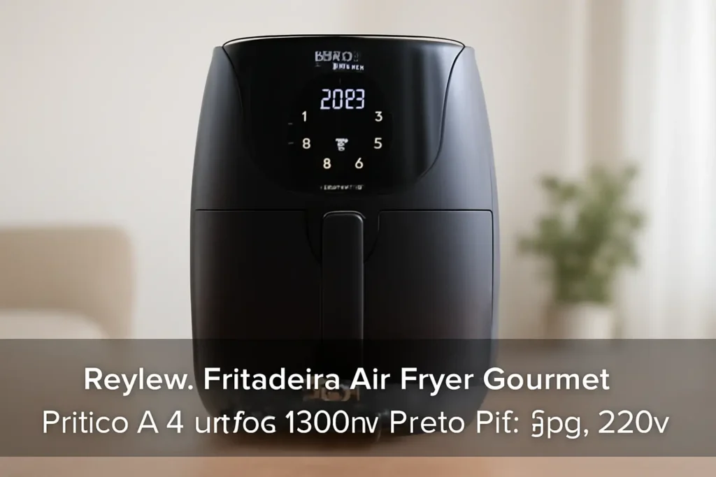Fritadeira Air Fryer Gourmet Philco 4,4 Litros 1500w Preto Pfr15pg - 220v: Desempenho e Eficiência na Cozinha