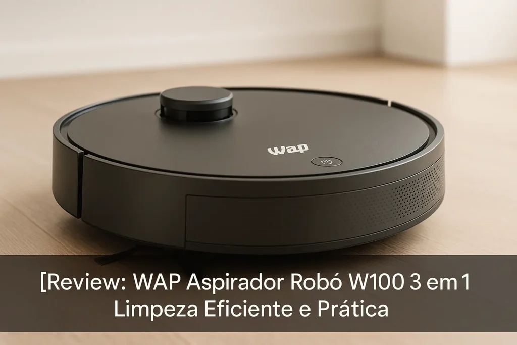 WAP Aspirador Robô W100 3 em 1: Limpeza Eficiente e Prática