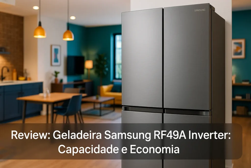 Geladeira Samsung RF49A Inverter: Capacidade e Economia