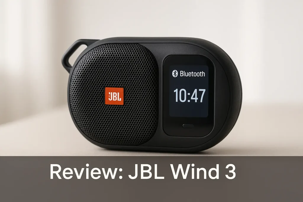 JBL Wind 3: Bluetooth, Rádio e Tela Compacta