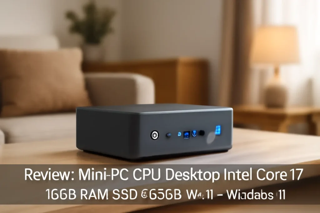 Mini PC CPU Desktop Intel Core i7 16GB RAM SSD 480GB Wi-Fi + Windows 11