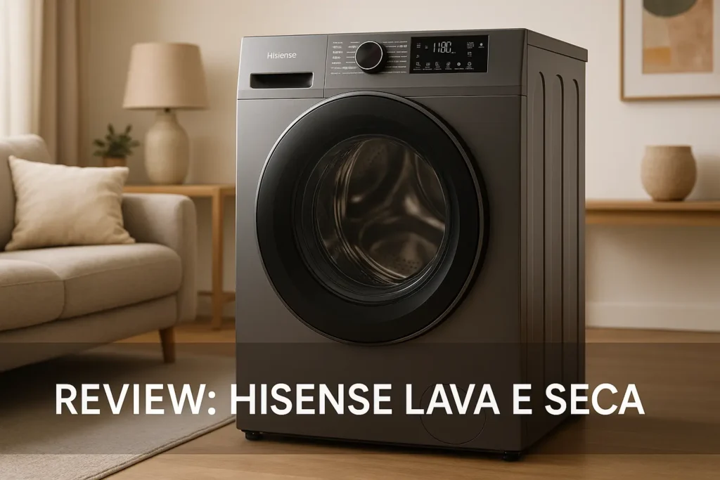 Hisense WD13X: a lava e seca ideal para famílias?