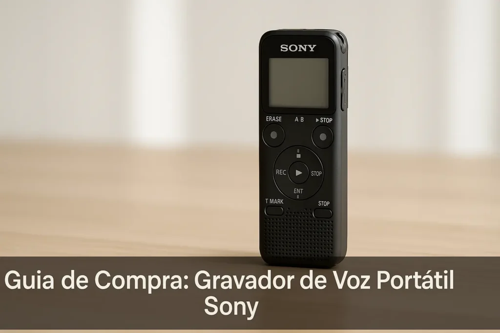 Guia de Compra: 5 Melhores Gravadores de Voz Portáteis Sony