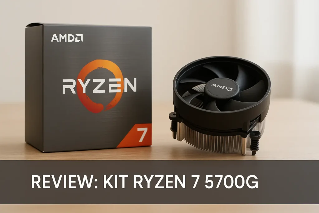 Kit Ryzen 7 5700G + B550M Aorus: desempenho equilibrado