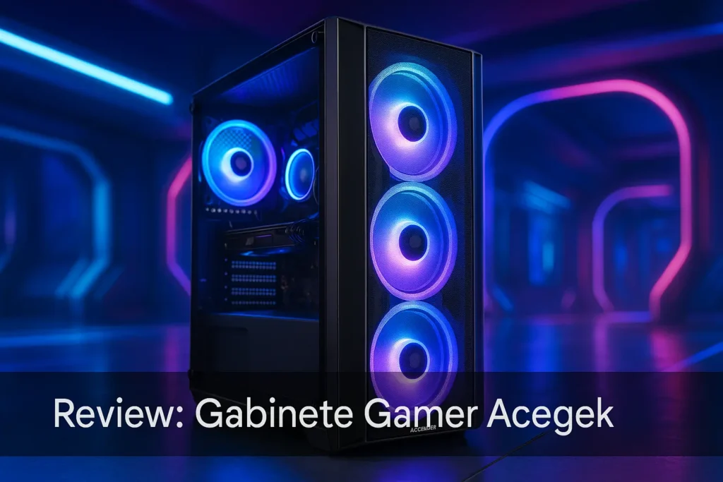 Gabinete Mercury R425: estilo e fluxo de ar