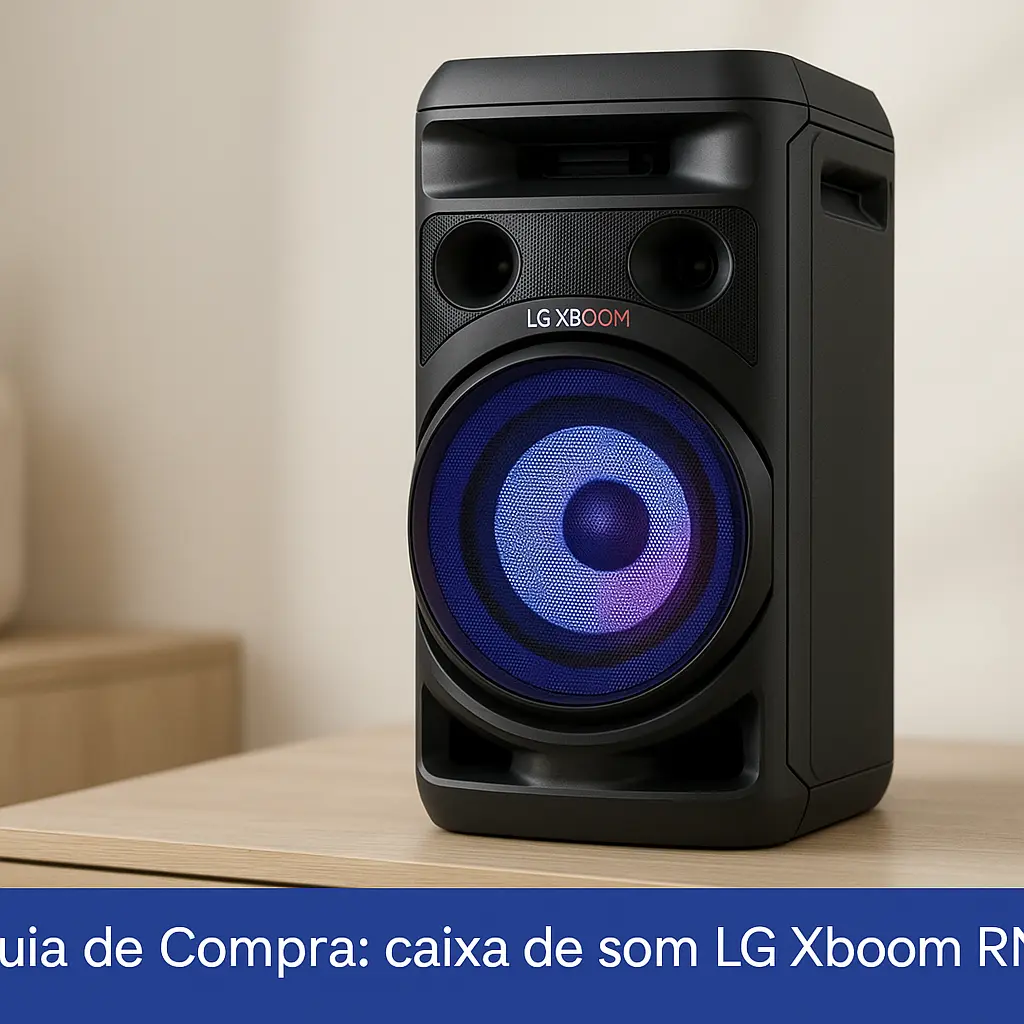 5 Caixas de Som LG Xboom com Potência Real e Efeitos de Festa