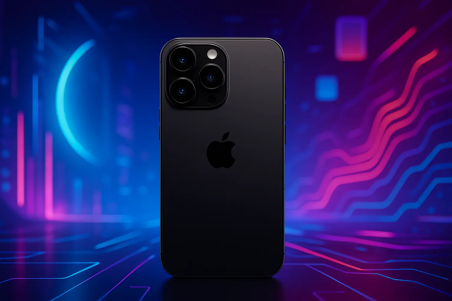 6 iPhone 15 Pro Preto com design premium por preço justo