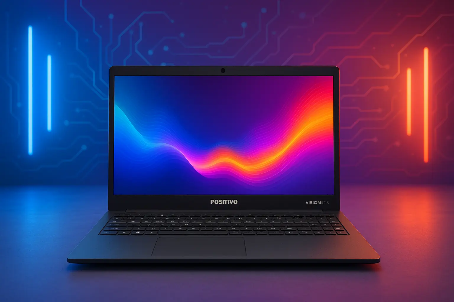 6 notebook Positivo Vision C15 8GB RAM com design premium por preço justo