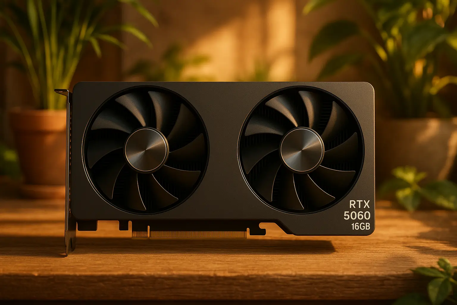 6 placas RTX 5060 16GB com design premium por preço justo