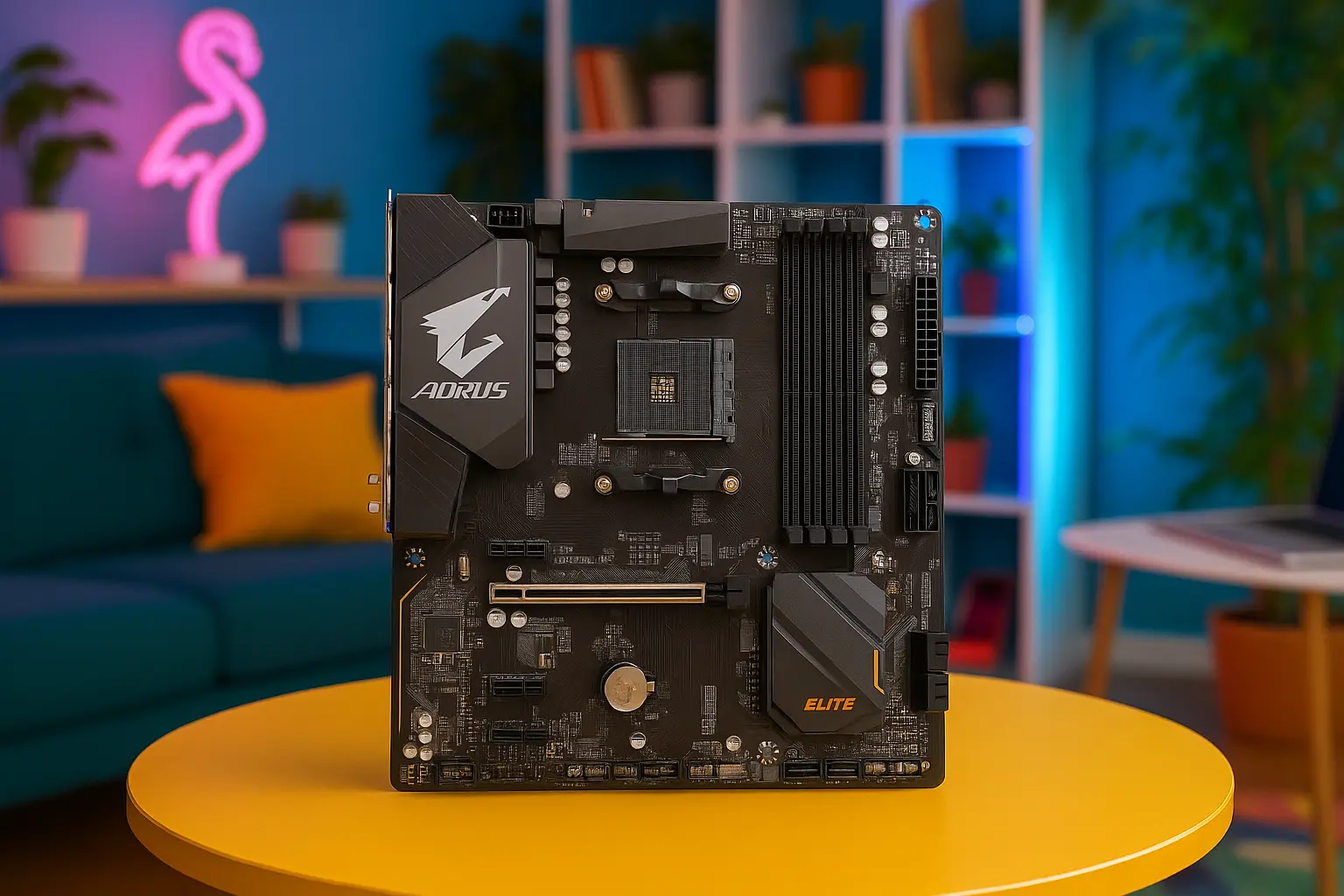 Melhor placa mãe AORUS B550M Elite custo benefício