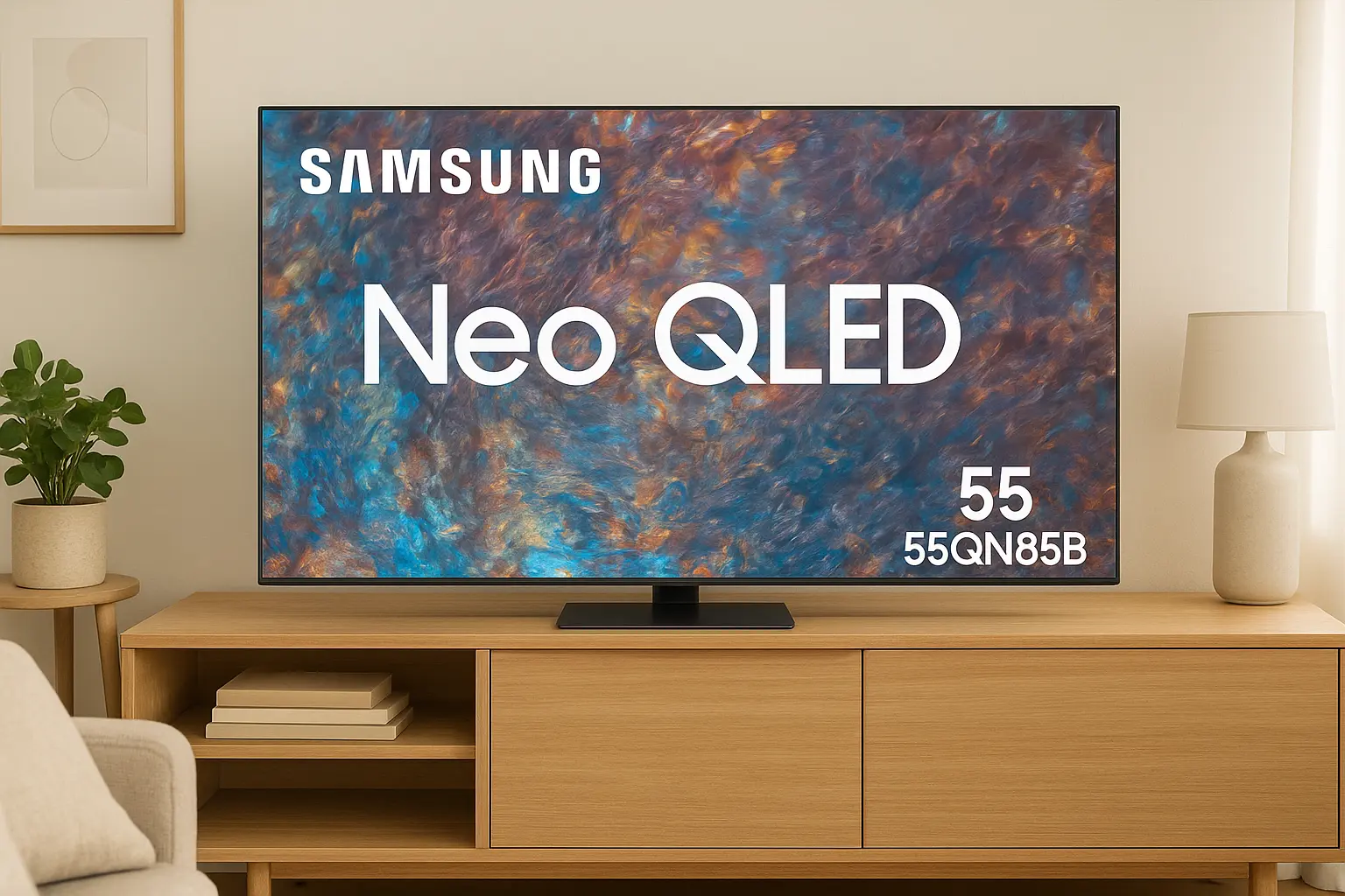 Samsung smart TV 55 polegadas Neo QLED 4K 55QN85B bom e barato que valem a pena