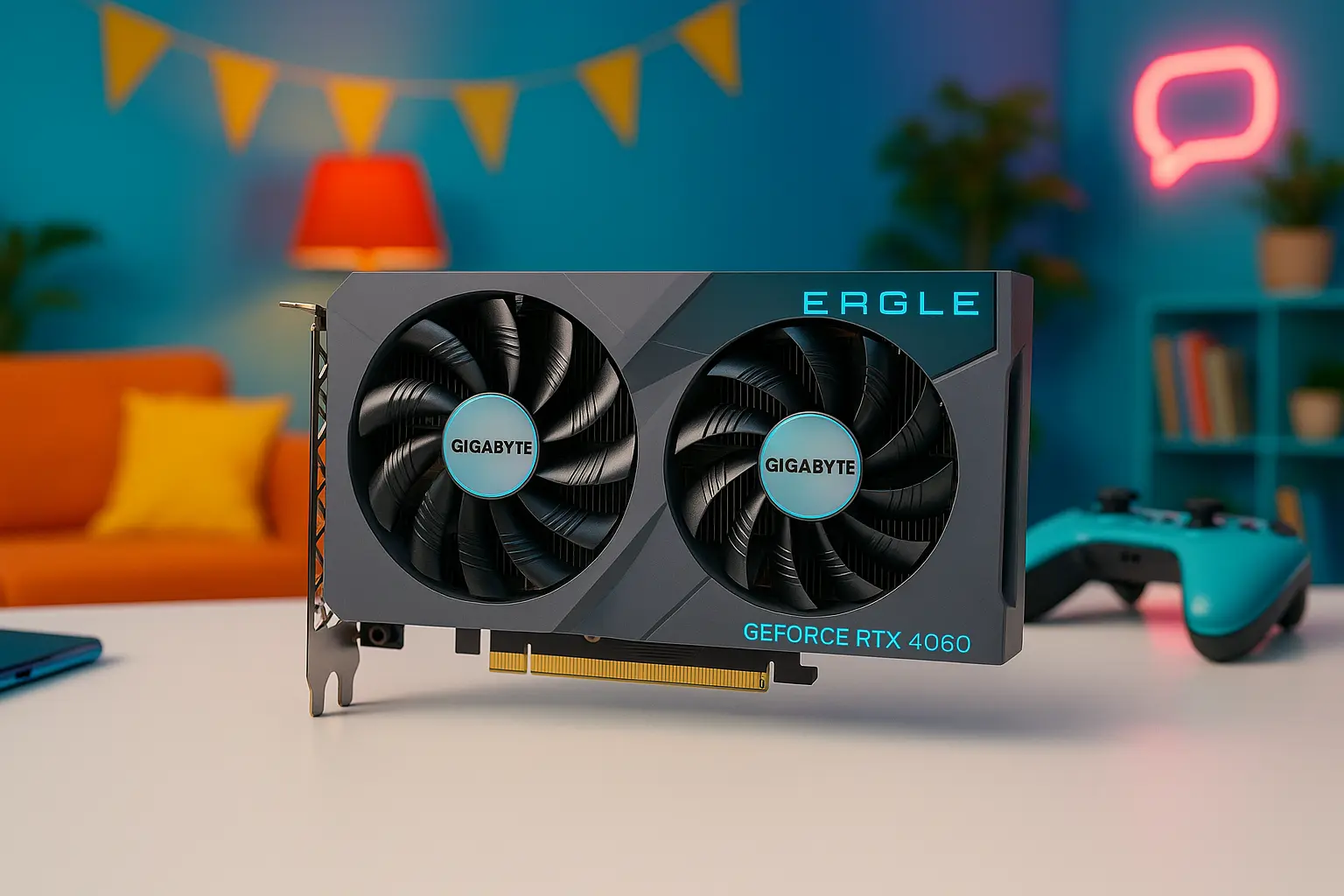 Placa de vídeo Gigabyte Nvidia Geforce RTX 4060 eagle oc barata e boa recomendadas por especialistas