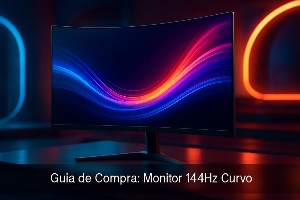 5 Monitores 144Hz Curvos com Visual Imersivo e Resposta Rápida