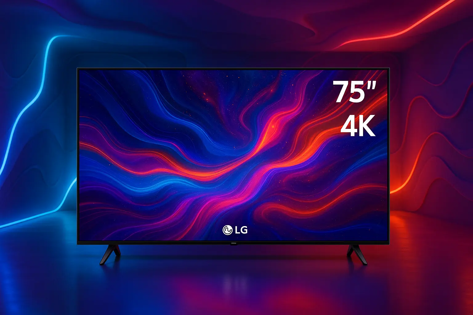 6 smart TV 75 polegadas LG com design premium por preço justo