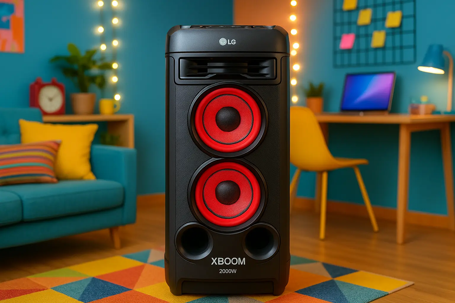 Som imersivo: 6 caixa de som LG Xboom 2000w com áudio de qualidade