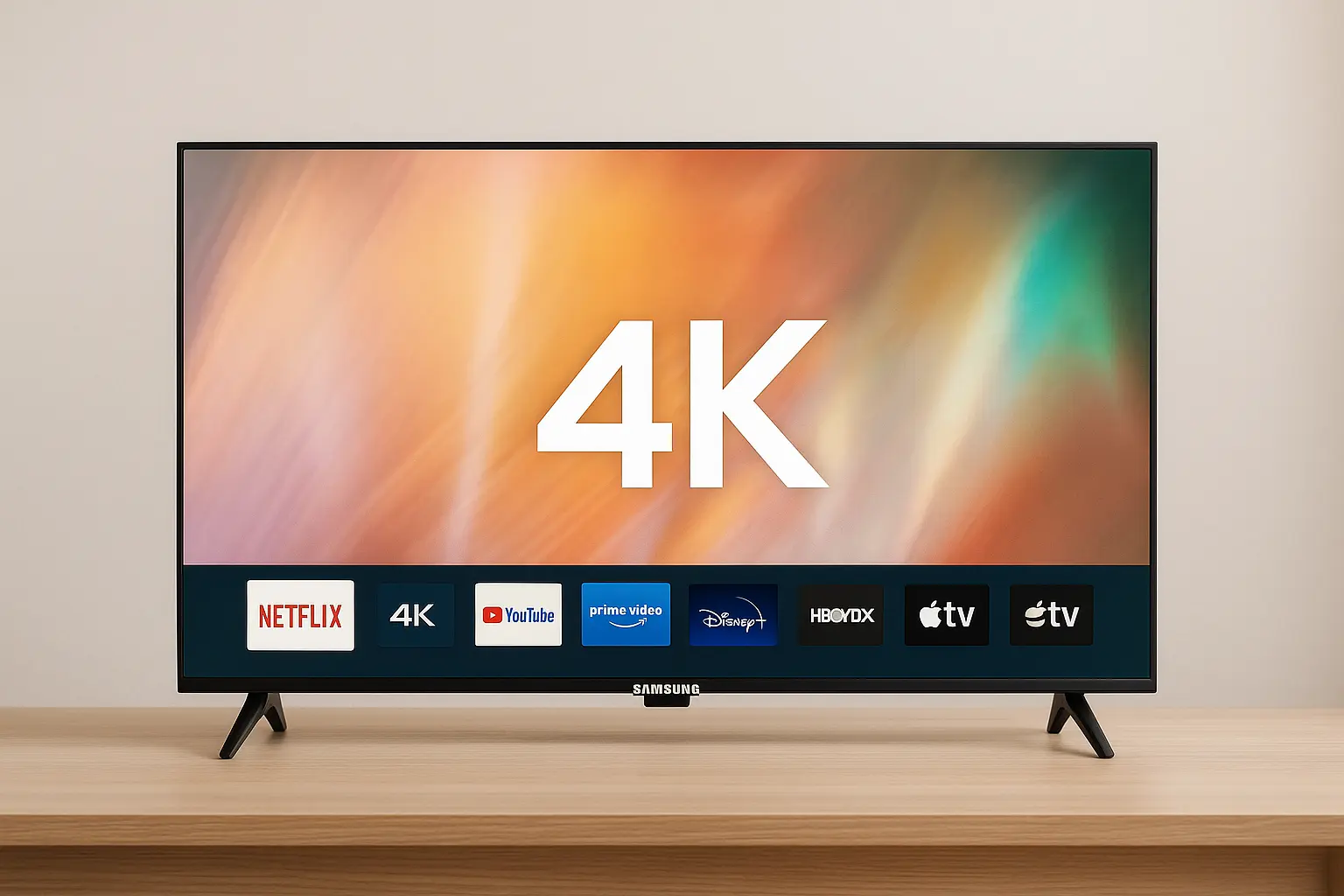 6 smart TV 50 polegadas 4K Samsung prontas para viagem com bateria duradoura