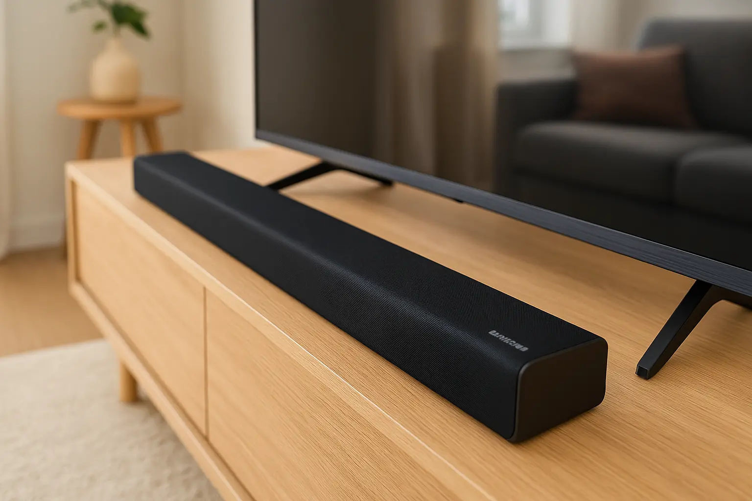 Tela infinita: 6 soundbar HW-B550 Samsung com display premium