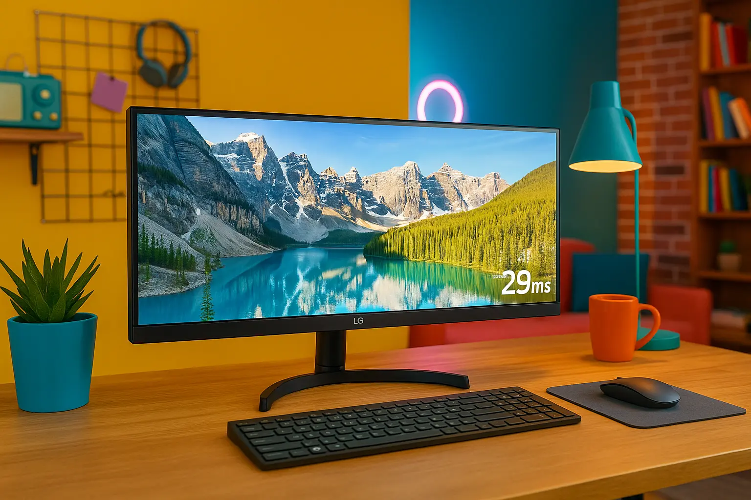 6 monitores LG UltraWide 29" 1ms para imersão e produtividade