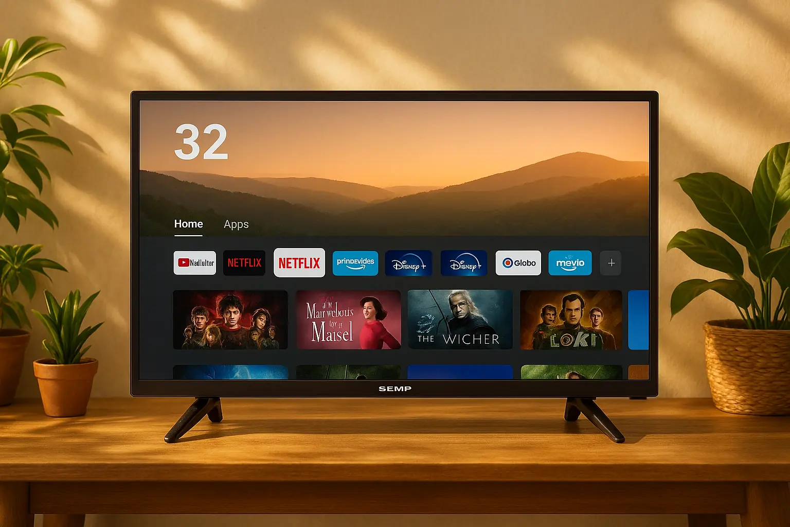 Melhor smart TV 32 Semp Toshiba custo-benefício