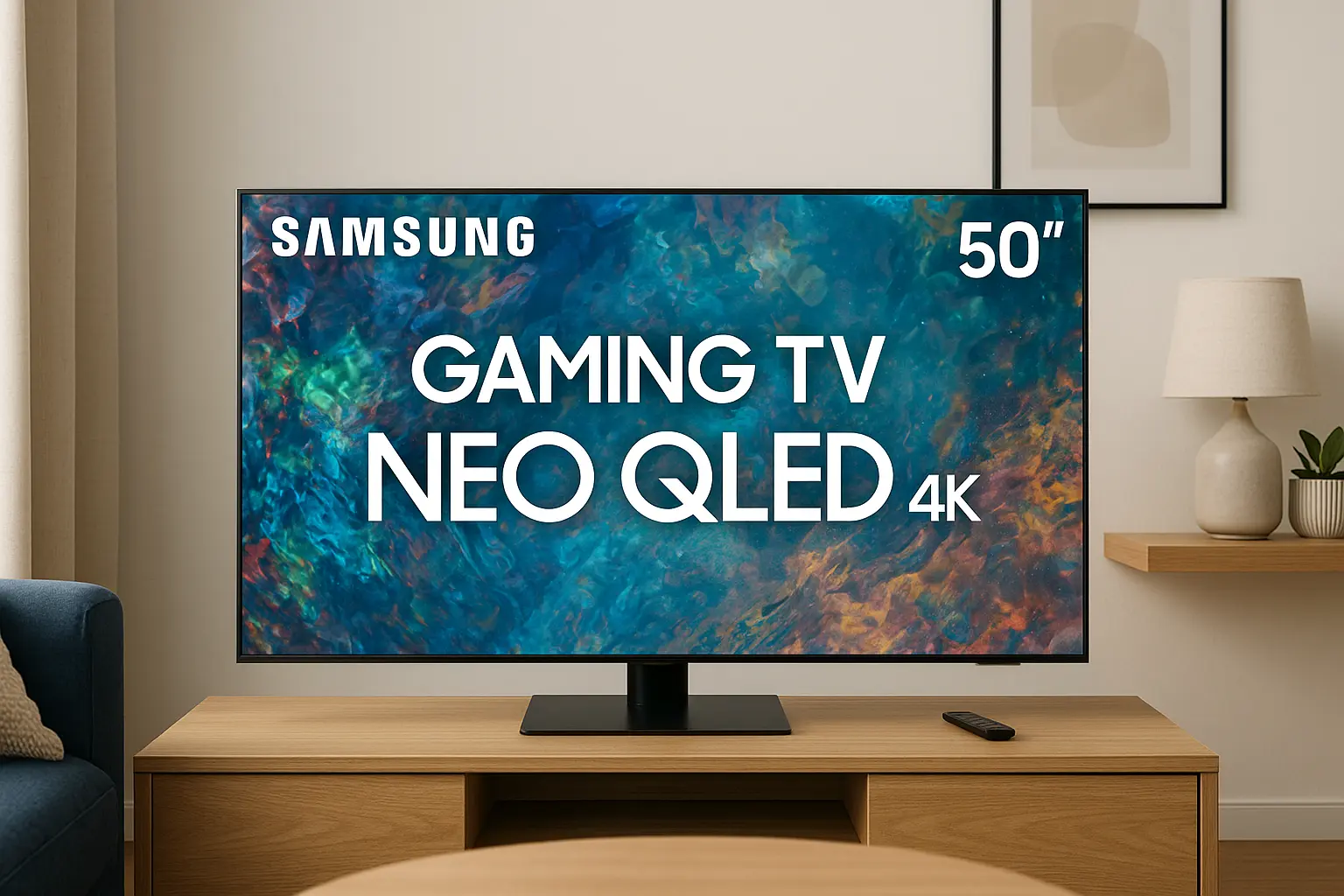 Smart TV 50 polegadas Samsung Gaming Neo QLED 4K: 6 modelos potentes para qualquer bolso