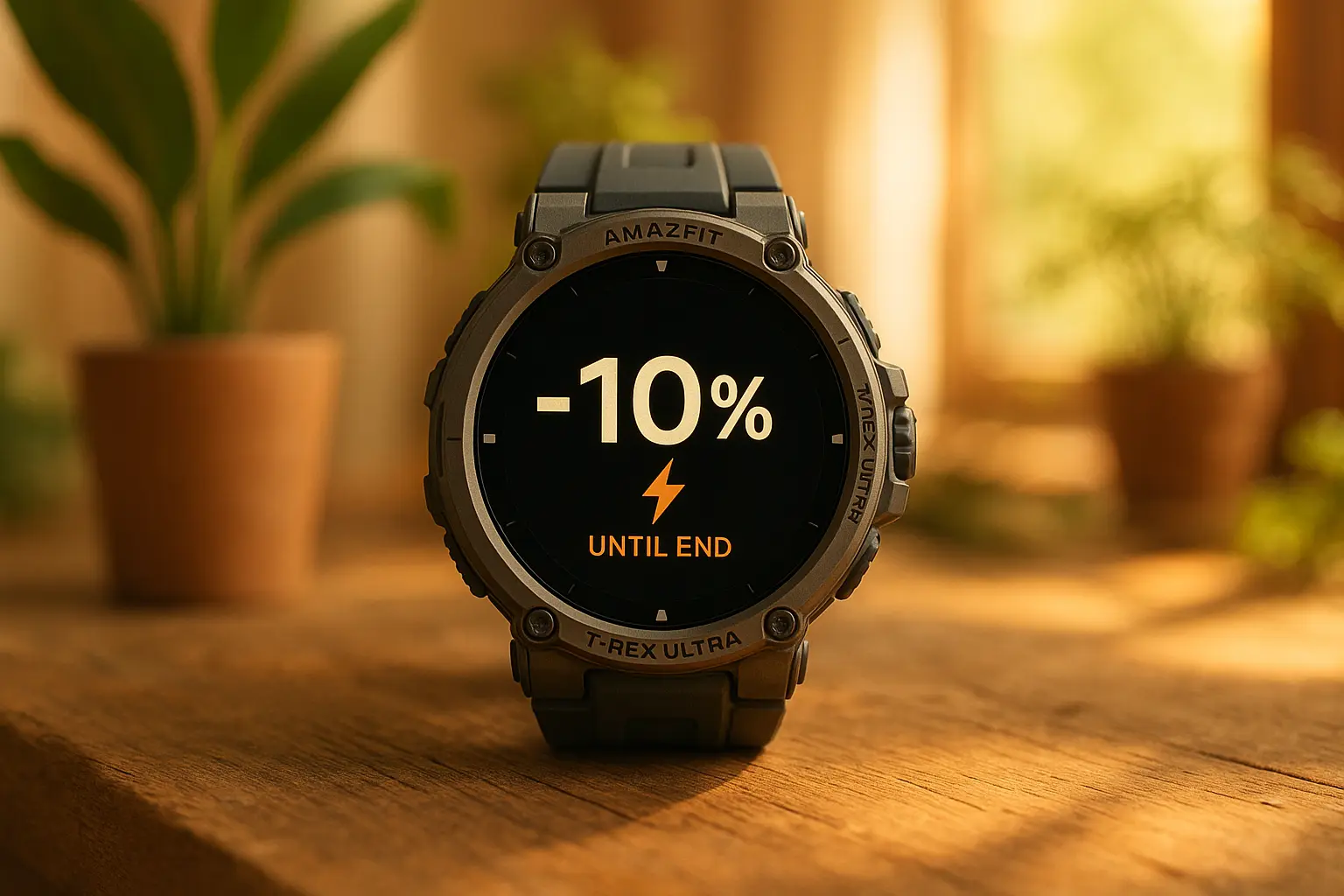 Amazfit T-Rex Ultra em oferta relâmpago: 10% OFF até acabar